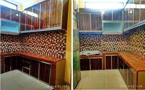 Kitchen set aluminium acp motif kayu. Kitchen Set Anti Rayap Cek Hasil Kualitas Buatan Kami Sudah Terbukti
