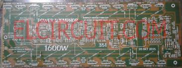 Now the circuit is ready for pcb layout conversion. 1600w High Power Amplifier Circuit Complete Pcb Layout Electronic Circuit