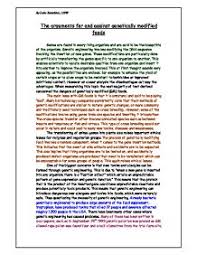 Argumentative Essay About Gmos Written Assignment Ib Language B