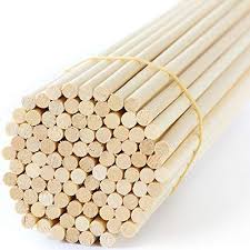 Wooden Dowel Rods 6 Inch 14 Hardwood Dowels Craft Dowels For Woodworking Project 50 Pcs For Model Building Games Kids Cra Crafts For Kids Crafts Wood Crafts