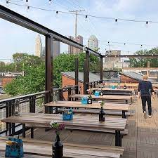 Patio Tables At Brew Dog Franklinton Columbus Oh Patio Weather Patio Patio Table