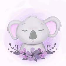Cute Baby Koala Sleepy Portrait Koala Clipart Adorable Animal Png And Vector With Transparent Background For Free Download Baby Animal Drawings Koala Drawing Baby Koala