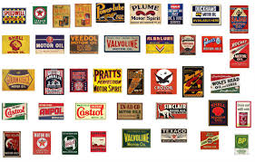 1 43 Scale Model Vintage Garage Motor Oil Signs Stickers Decals Gloss Finish Imprimable