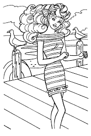 Fise de colorat cu lol. Desene De Colorat Cu Fete Barbie