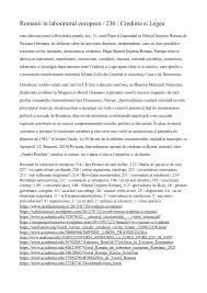 Check spelling or type a new query. Calameo Romanii In Laboratorul European 236 Credinta Si Legea