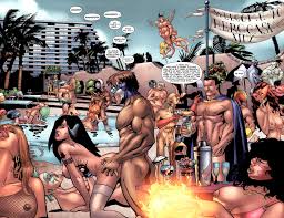 Rule 34 Dev - a-train big_breasts bisexual bisexual_female breasts  crimson_countess dynamite_comics female flying group herogasm john_mccrea  masked masked_female masked_male multiple_boys multiple_girls nazi nude  nude_female nude_male official_art ...