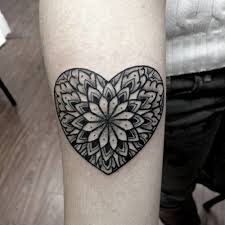 8 Lovely Heart Mandala Tattoos Mandala Tattoos For Women Tattoos Small Mandala Tattoo