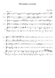 Complete your glenn miller and his orchestra collection. Moonlight Serenade Glenn Miller Little Band Sheet Music For Piano Flute Clarinet In B Flat Saxophone Alto Mixed Quintet Musescore Com