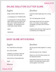 Easy Contact Solution Glitter Slime Tinkerlab Glitter Slime Recipe Glitter Slime Slime