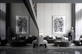 Nice interior modern living room. Vanke Cheerful Bay Duplex Villa By One Cu Interior Design Lab Living Space
