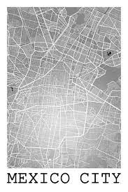 Belize, guatemala, united states of america. Mexico City Street Map Mexico City Mexico Road Map Art On Colo Digital Art By Jurq Studio