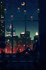 A Quiet Night By Seerlight On Deviantart Anime Scenery Wallpaper Night Art Scenery Wallpaper