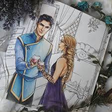 This acotar coloring book will give fans all ages a perfect opportunity to prevent being addicted to screen, to create amazing pictures, just select the design they love, fill in with all favorite colors they want by everything coloring tools (pencils, pens, crayons, markers, paints, and more) inside you will find: My Colouring Of Rhys And Feyre