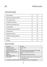 Machine A Pain Listo Mpl2 Pdf Notice Manuel D Utilisation