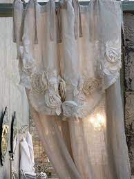 A green shabby chic living room provides room for those of you who love gardening and vintage style. How To Make Curtains For Camper Gray Curtains Linen Boho Curtains Tie Backs How Backs Camper C Curtains Living Room Boho Curtains Shabby Chic Curtains