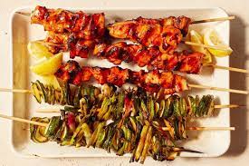 Yakitori Style Salmon With Scallions And Zucchini Recipe Recipe In 2021 Grilling Recipes Nyt Cooking Recipes