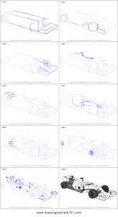 How To Draw F1 Car Printable Drawing Sheet By Drawingtutorials101 Com Drawing Sheet Car Drawings Cool Car Drawings