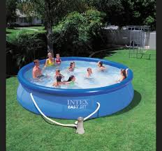 Intex Rundpool Blau 305x76cm Inklusive Pumpe Alle Easyset Pools Easysetpools Pools Intexpool Schweiz Sommerzeit Ist Poolzeit