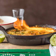 Tequila Lime Flaming Queso Is The Most Fun Way To Eat Cheese Dip This Delicious Queso Is Loaded With Pico An Queso Recipe Queso Recipe Easy Chicken Cheese Dip