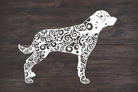 Download Rottweiler Dog Mandala Graphic By Fortunasvg Creative Fabrica SVG Cut Files