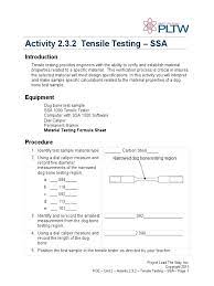 One way to find the least common multiple of three numbers is to first list the prime factors of each number. Activity 2 3 2 Tensile Testing With The Ssa Ultimate Tensile Strength Young S Modulus