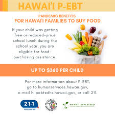 Maybe you would like to learn more about one of these? HawaiÊ»i P Ebt Pandemic Benefits For HawaiÊ»i Families To Buy Food