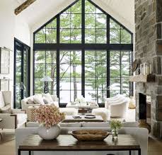 85 Rustic Modern Farmhouse Living Room Decor Ideas Http Cymberlynews Info 85 Rustic Modern Farmhouse Farm House Living Room Modern Lake House House Interior
