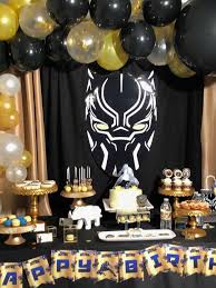 Black Panther Birthday Party Ideas Photo 31 Of 39 Black Panther Party Backdrops For Parties Black Panther