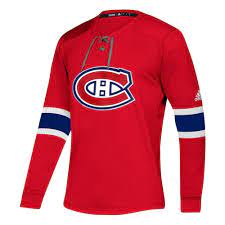 Shop montreal canadiens shirts at fansedge. Adidas Nhl Montreal Canadiens Platinum Ls Jersey Tee T Shirts Aus Usa Sports Gb
