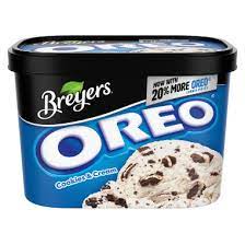 Ice cream is one of the most popular treats for a hot summer day. Breyers Blasts Light Ice Cream Oreo Cookies And Cream 48 Oz Dairy Desserts Oreo Cookies Oreo