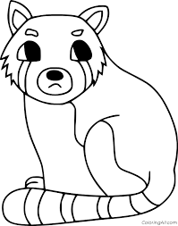 Printable red panda coloring page instant download adult coloring. Red Panda Coloring Pages Coloringall
