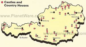 Austria map for free use and download. Map Of Castles And Country Houses In Austria Planetware