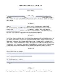 Enter basic information (name, address, marital status, children) name a will executor. How To Write A Will Free Last Will And Testament Template