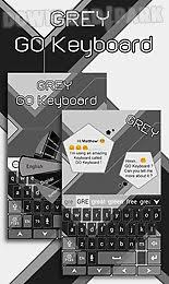 Simple paper theme having color point! Grey Go Keyboard Theme Android App Free Download In Apk
