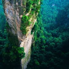 Nature Tall Mountain Cliff Forest Scenery Retina Ipad Air Wallpaper Zhangjiajie Tianzi Mountains Forest Scenery