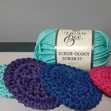 Large Dish Scrubbies Set Of 4 Yarn Bee Scrubology Nylon Etsy