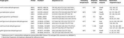 Details Of Primers And Restriction Enzymes Used For