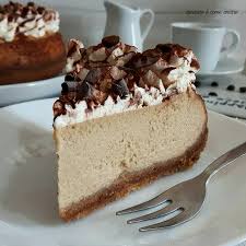 Cheesecake al caffè, con base biscotti pan di stelle. Cheesecake Al Caffe Cotta In Forno Cucinare E Come Amare