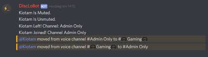 Have a discord server and want the best discord bots? Disclobot Discord Logging Bot For Voice Events In Discord Control Ha Through Discord Share Your Projects Home Assistant Community