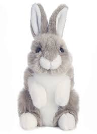 Aurora Lil Bunny 7 5 Plush Gray White Rabbit Stuffed Animal Easter New Animals Rabbit Plush Toy Plush