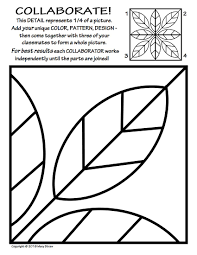 Hand drawn abstract ornament with radial symmetry for coloring. 20 Original Tiles To Decorate Then Collaborate For A Rad Radial Artwork Fall Leaves Symmetry Art And C School Art Projects Radial Symmetry Symmetry Art