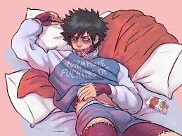 dabi (boku no hero academia), todoroki touya, boku no hero academia,  highres, 1boy, black hair, boxer briefs, bulge, burn scar, cigarette,  cigarette pack, male focus, male underwear, pillow, reclining, scar, smoke,  smoking,