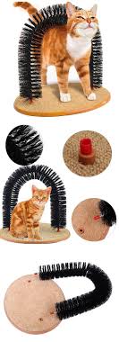 Cat Self Groomer Arch Plastic Bristles Kitten Massager Scratcher Carpet Pet Toy Homemade Cat Toys Diy Cat Toys Homemade Cat