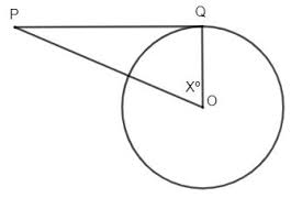 A tangent line (pt) is always perpendicular to the radius of the circle that connects to the tangent point (t). Assume That Lines That Appear To Be Tangent Are Tangent O Is The Center Of The Circle Find The Value Of X The Figure Is Not Drawn To Scale M Angle P 26 Circ