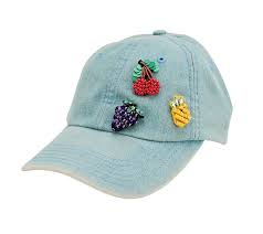 San Diego Hat Women S Fruit Baseball Cap Qvc Com In 2021 Baseball Cap San Diego Hat Company Cute Hats