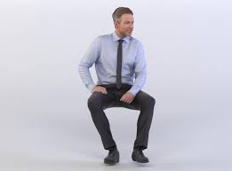 Dennis 0277 Business Man Sitting 3d Model Man Sitting Sitting Poses Business Man