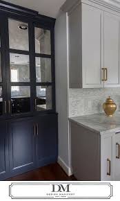 Pale Grey Kitchen Cabinets With Gold Hardware Transitional Kitchen Benjamin Moore Stone Harb Mirrored Kitchen Cabinet Grey Kitchen Cabinets Grey Cabinets