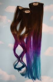 Purple Blue Tie Dye Tips Purple Turquoise Human Hair Etsy Dip Dye Hair Hair Dye Tips Purple Hair Tips