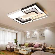Dimming Led Ceiling Lights Rectangle Square Shape For Living Room Bedroom Light Fixtures Lamparas De Techo Abajur Home Lamps Ceiling Lights Living Room Lighting Modern Led Ceiling Lights