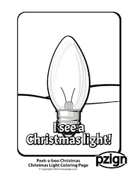 Light bulb coloring page printable christmas light bulb coloring page with light bulb. Peek A Boo Christmas Coloring Pages Pzign